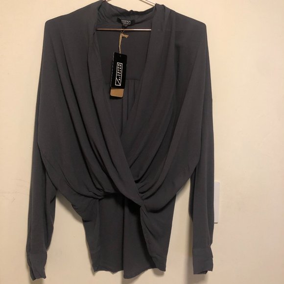 Natalie Busby Gauze Twist Blouse - Picture 1 of 2
